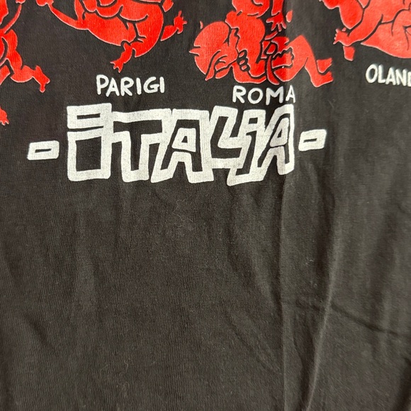 Vintage Black *Sexy-xxx* Roma Italia Graphic T-Shirt Sz Xxl - Picture 4 of 8